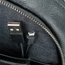 Рюкзак Piquadro Black Square черный из натуральной кожи (CA3444B3BM/N) 8