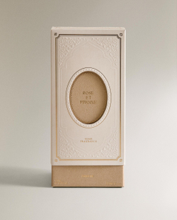 Zara Home Аромадиффузор Rose et Pivoine 670 мл, тростниковые палочки микадо, аромат цветочный, Розовый