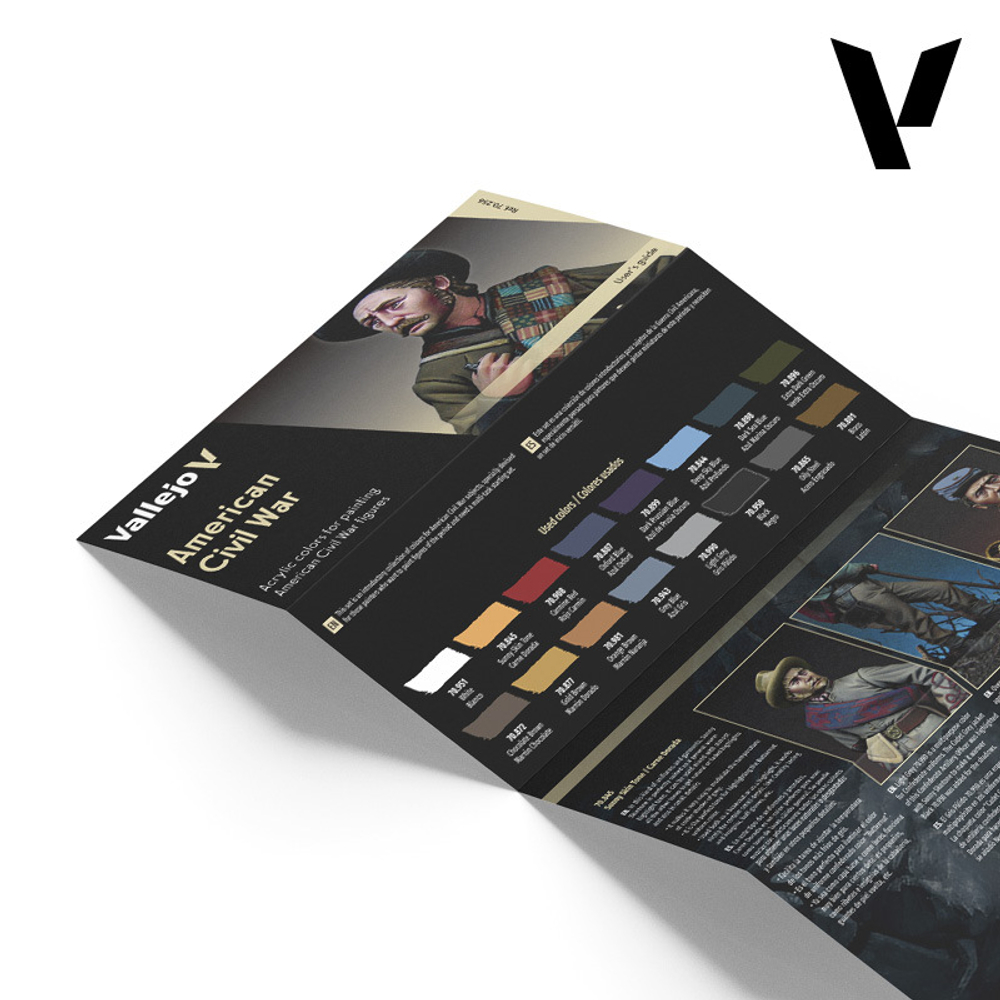 Набор красок Vallejo Model Color Set: American Civil War (16) - обновленная формула 2024