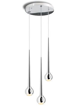 люстра Tobias Grau Falling Waters ( 3 lamps+silver )