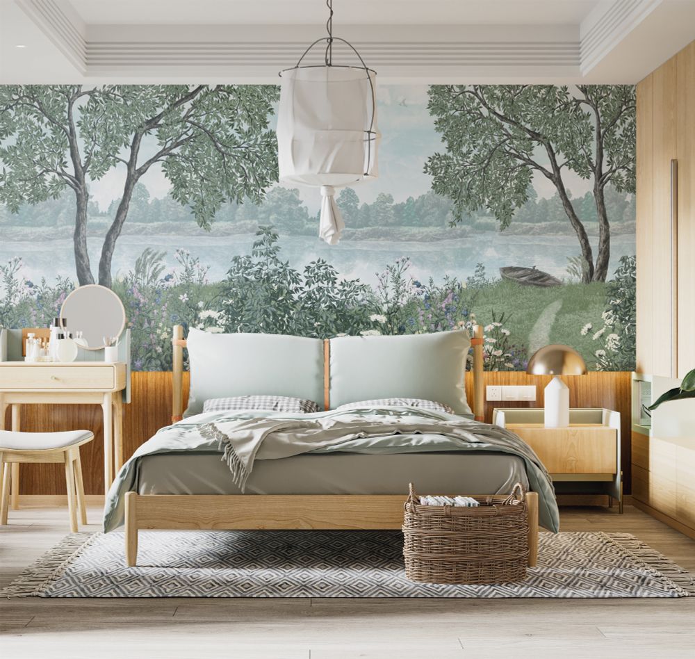 Пейзаж Берег Лоймины панно