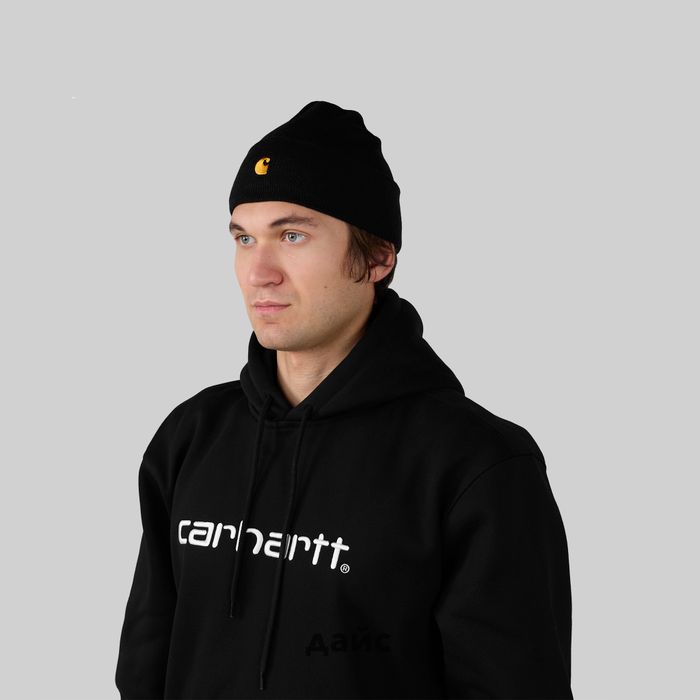 Шапка Carhartt WIP Chase Beanie артикул:I026222_black - купить в магазине Дайс