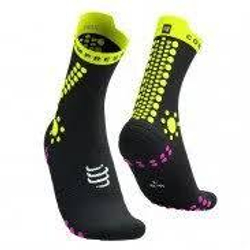 Носки V4 Trail Black/Safe Yellow/Neo Pink
