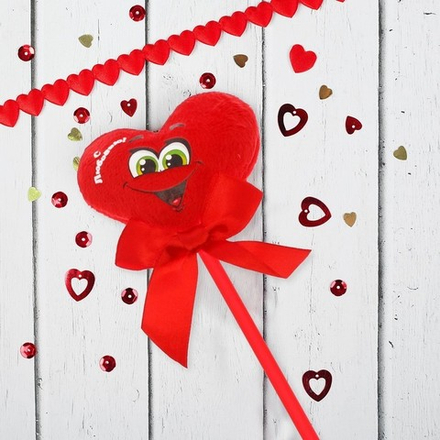 1210602 Сердечко на палочке "С любовью"