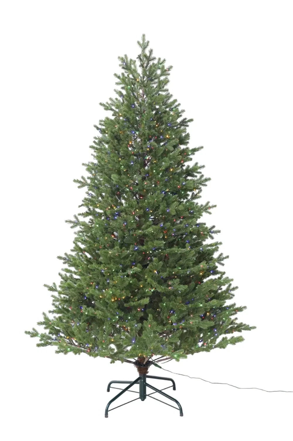 Елка с гирляндой встроенной 2в1 «Meribel» (Литая хвоя) 270 см / 2,7 м