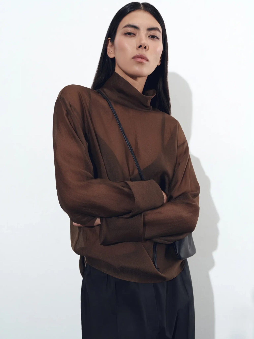 Блуза с воротником B1