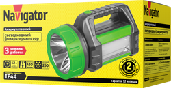Фонарь Navigator 14 032 NPT-SP18-ACCU Прож/кемп.1LED,5Вт+20LED,10Вт 250лм,АКБ2Ач
