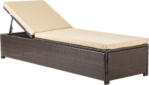 Шезлонг из искусственного ротанга Орландо цвет Шоколад