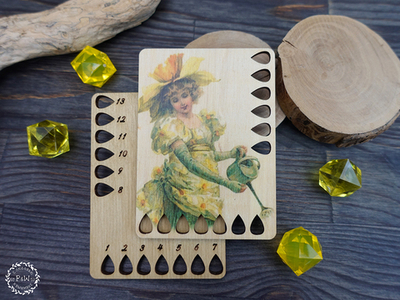 Органайзер "Винтажная открытка Девушка-нарцисс"