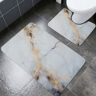 Коврик диатомитовый 2шт 50*80см/50*45см Roomis (риккарди бежевый) D7