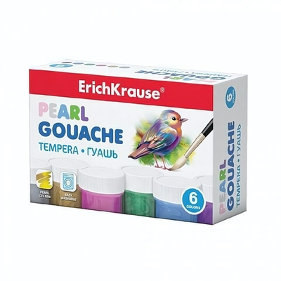 Гуашь 6 цветов 20 мл "Pearl" (ErichKrause)