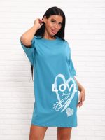 Сьюзан - туника светлая петроль Iv-capriz