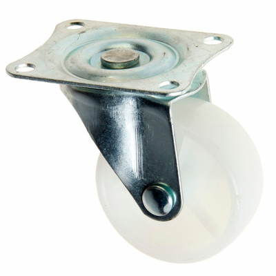 Колесо мебельное, d=50 мм, на площадке, белое 2371554 до 30 кг.