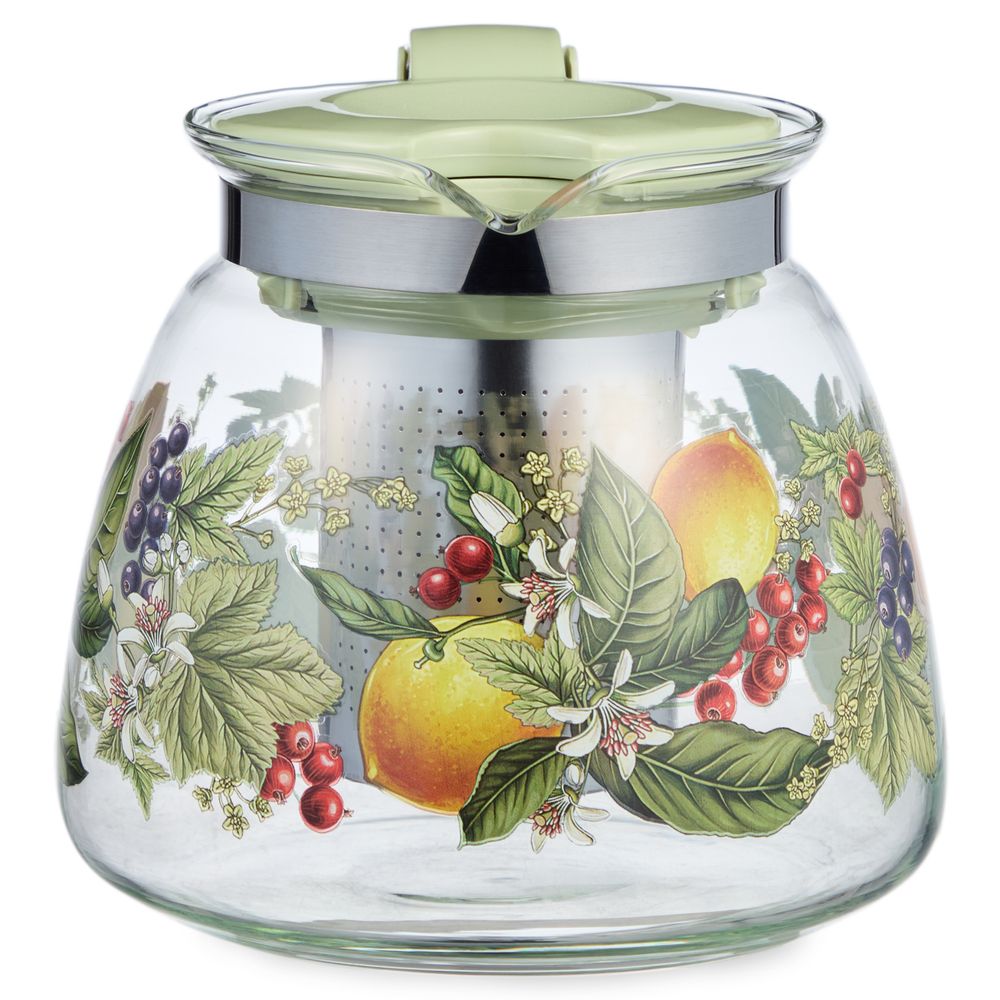 ЗАВАРОЧНЫЙ ЧАЙНИК AGNESS С ФИЛЬТРОМ "ФРУКТЫ" 900 МЛ.