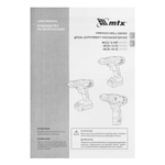 Дрель-шуруповерт аккумуляторная MCDL-12-02P, Li-Ion, 12 В, 2 акк. MTX