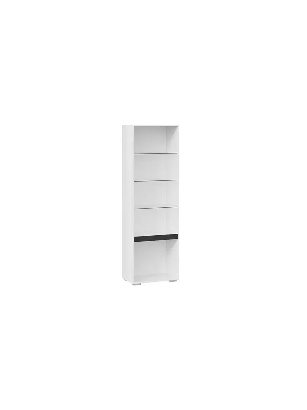 Шкаф-витрина стеклянный Белый 59х36х184 см