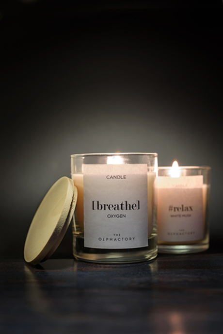 Свеча ароматическая The Olphactory, Breathe, Кислород, 40 ч