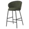 Полубарный стул Comfy, 67 см, зеленая рогожка