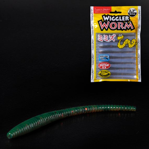 Слаги съедобные LJ Pro Series WIGGLER WORM (5,84 см), цв. PA16, 9 шт.