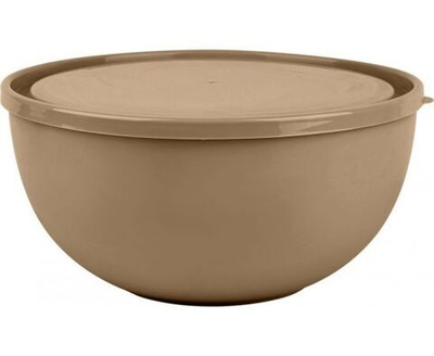 Galaxy Салатник с крышкой, шоколадный мокко, пластик, 2,5 л