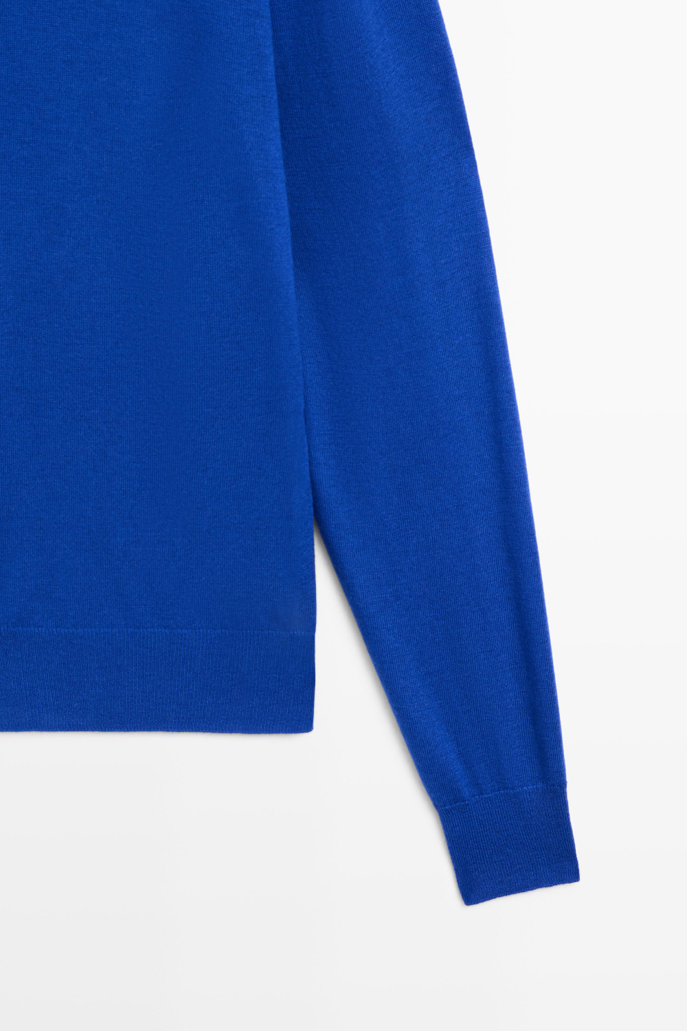 Massimo Dutti Джемпер тонкой вязки из шерсти, светло-синий