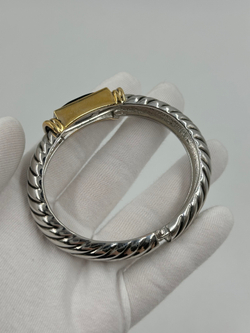 Браслет биколор с чёрной вставкой