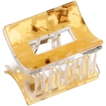 Заколка - краб для волос «AKS-EMPIRE», квадрат, цвет микс 6 цветов, 3,6*2,7см