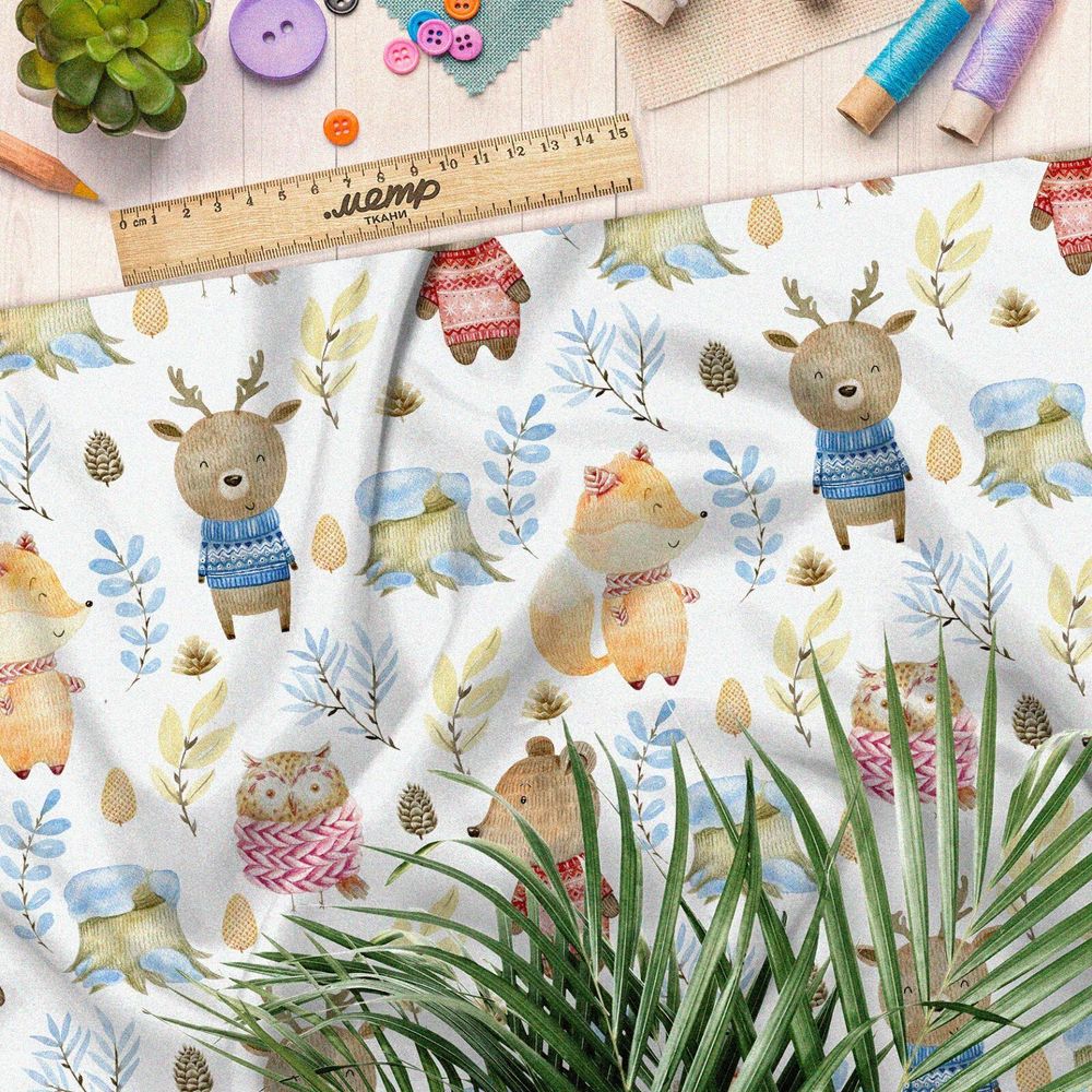 Ткань ниагара нежный, модный и свежий принт