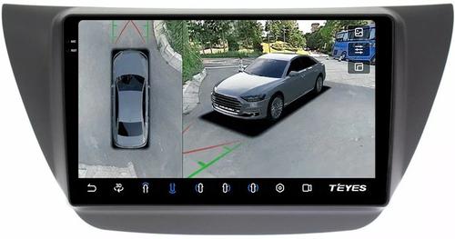 Магнитола для Mitsubishi Lancer 9 (CS), Cedia, Evolution 7-9 (CT) - Teyes CC3-2K-360 на Android 10, Быстрая, 2K QLED, CarPlay, 4G SIM-слот, 4 камеры в комплекте