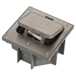 Люк ЭРА ОФИС 18-6002-03 IP66 в бетон с розеткой под шестигранник серый