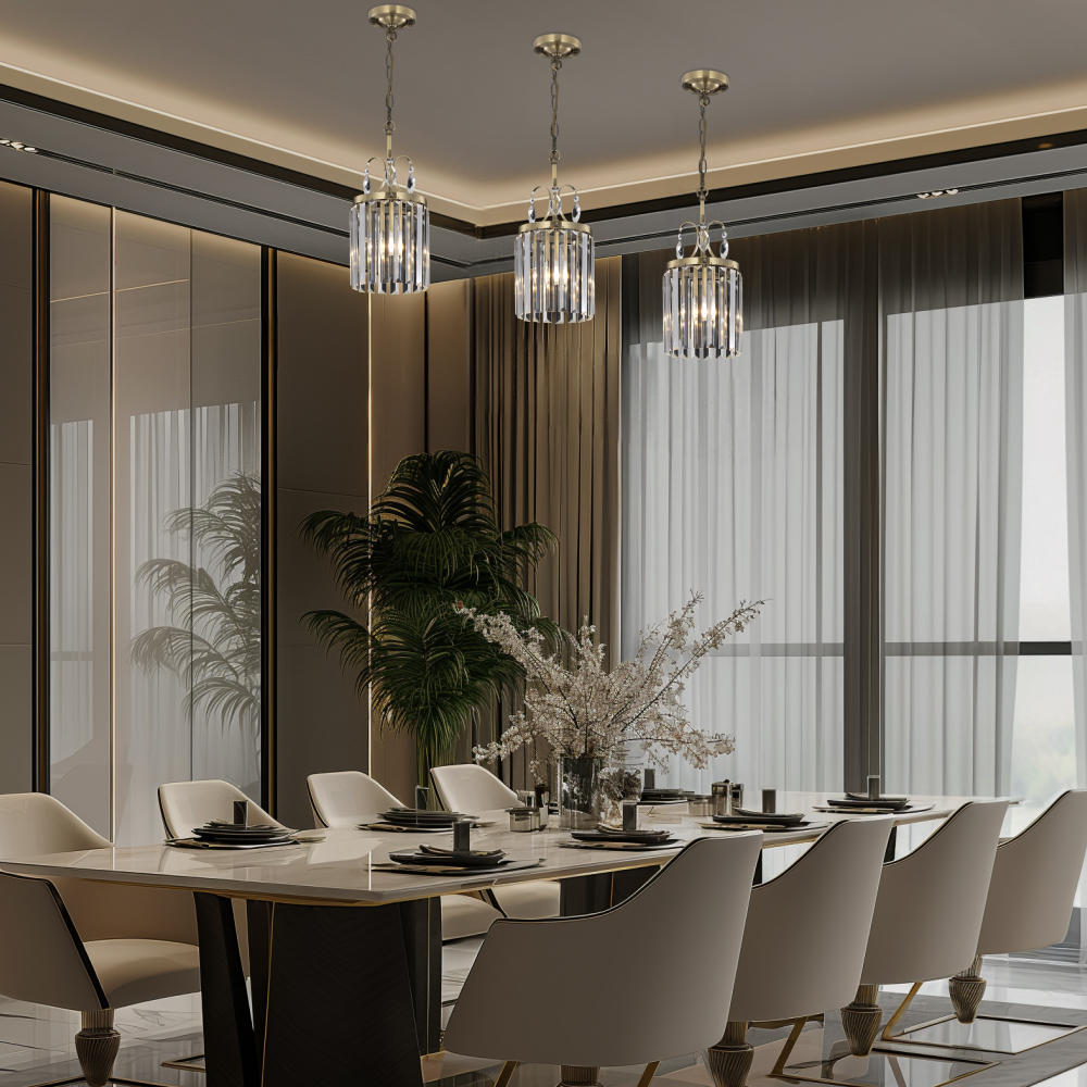 Citilux Инга CL335113 Подвесной хрустальный светильник Бронза