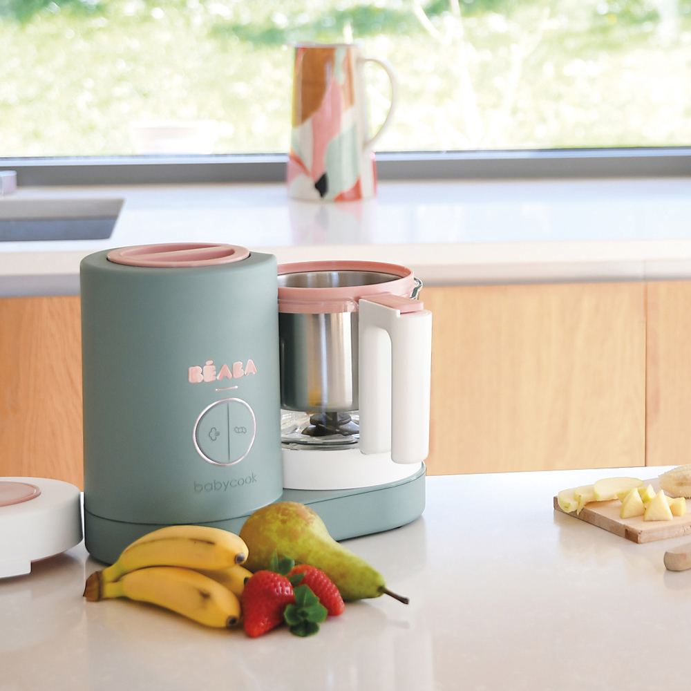 Уцененный товар: блендер-пароварка для детского питания 5 в 1 BEABA Babycook Neo Эвкалипт