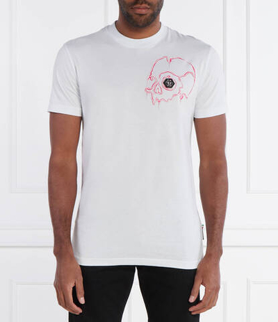 Футболка SS Dripping Skull Philipp Plein - белый(MTK7083 PJY002N)