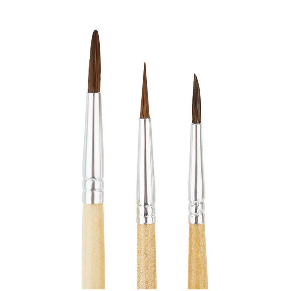 Набор кистей пони, 3шт (2 3 5), в блистере, Спейс