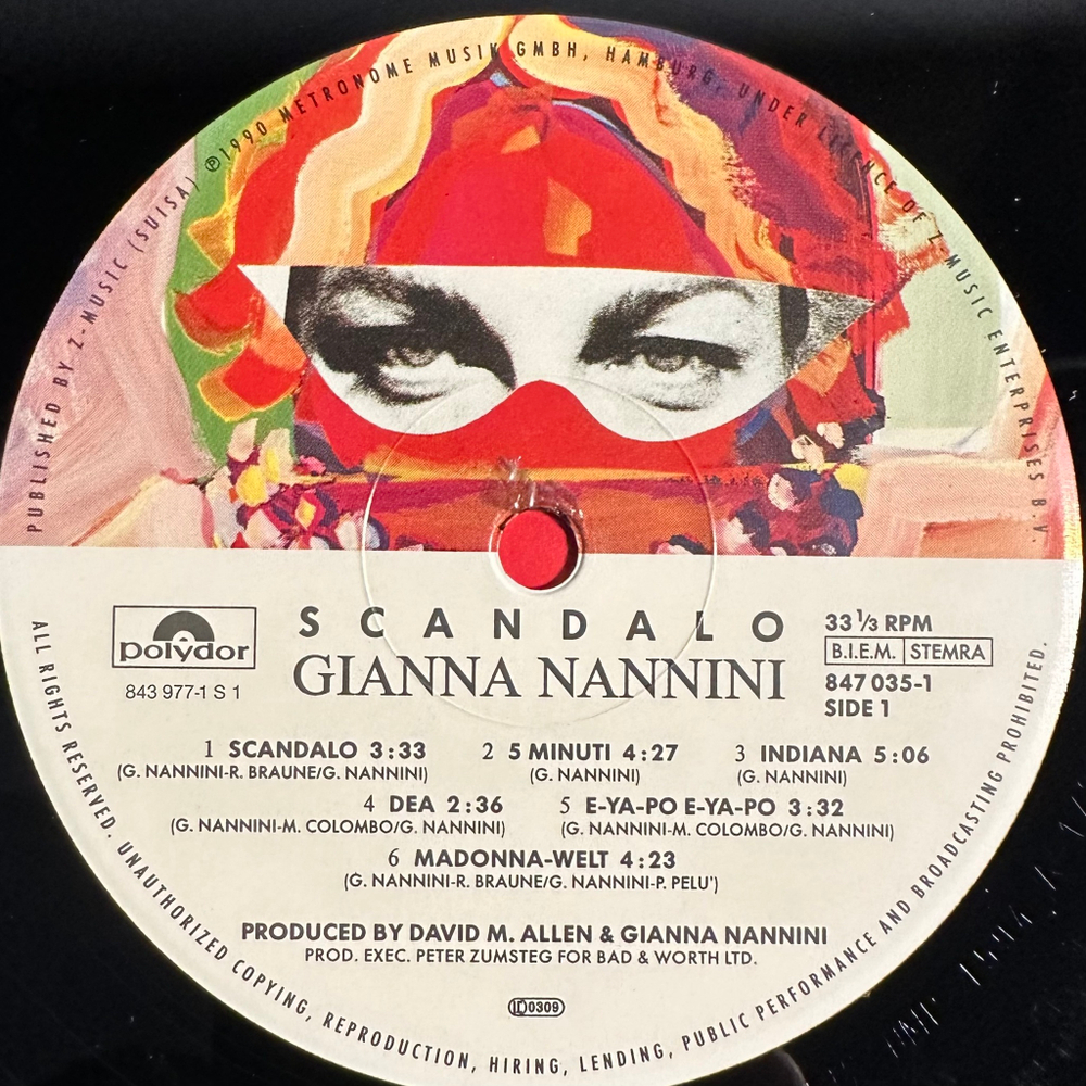 Gianna Nannini - Scandalo (Европа 1990г.)