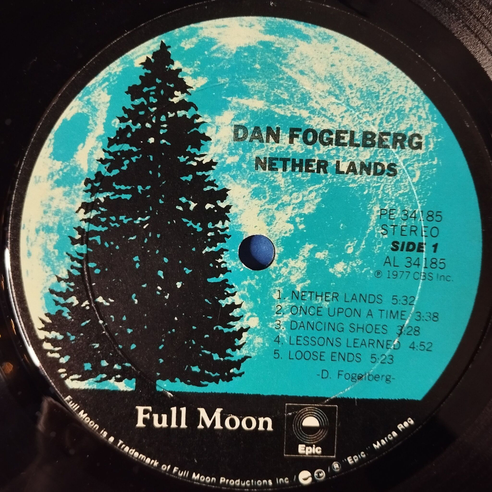 Винтажная виниловая пластинка LP Dan Fogelberg Nether Lands (USA 1979) Once Upon A Time