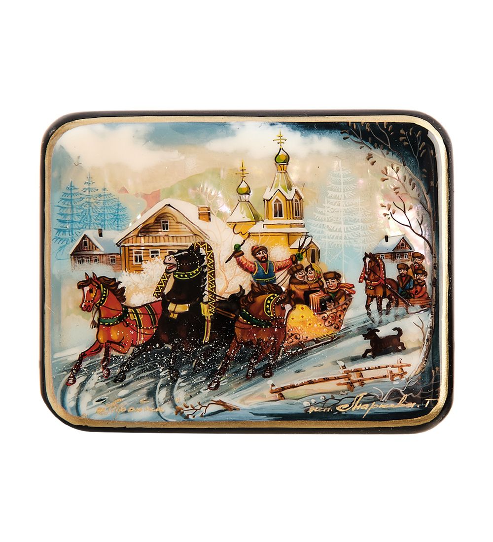 Народные промыслы ШК-55/166 Шкатулка «Тройка»