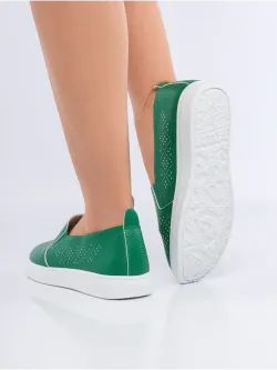 Мокасины летние с перфорацией