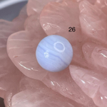 54642  Агат голубой Сапфирин Бусина 12,5мм