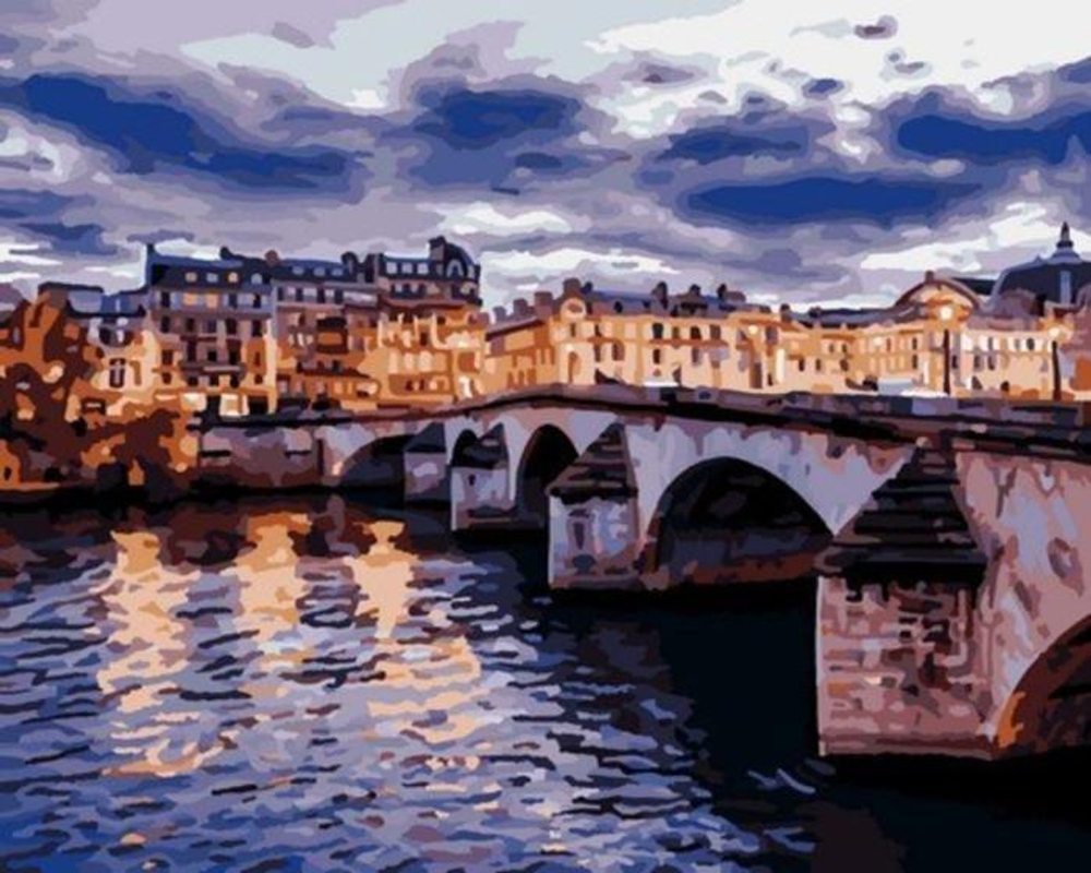 Картина по номерам 40*50см "Мост Пон-Нёф" (Lori)