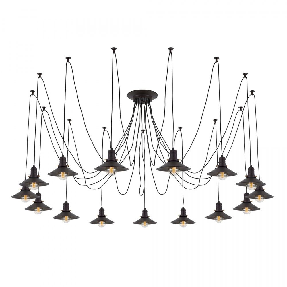 Citilux Эдисон CL451152 Люстра паук Венге