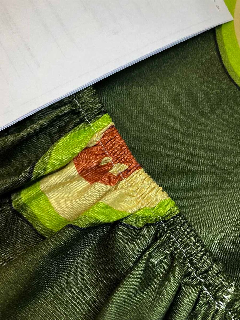 Простынь на резинке полисатин Simple House "Авокадо" 140x200 см