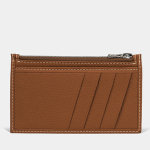 Кардхолдер-кошелек Franc из кожи теленка цвета карамель