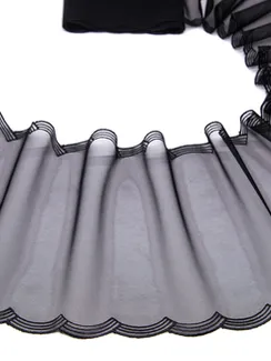 05-92 Вышивка на неэл. сетке 18 см, черный