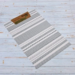 Салфетка на стол 45*30см плетеная «Полосы» олива