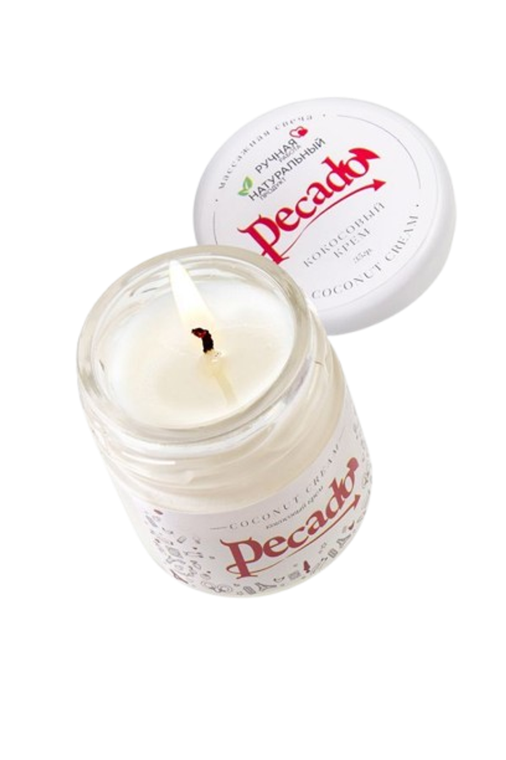 Аромасвеча для массажа Pecado - Кокосовый крем