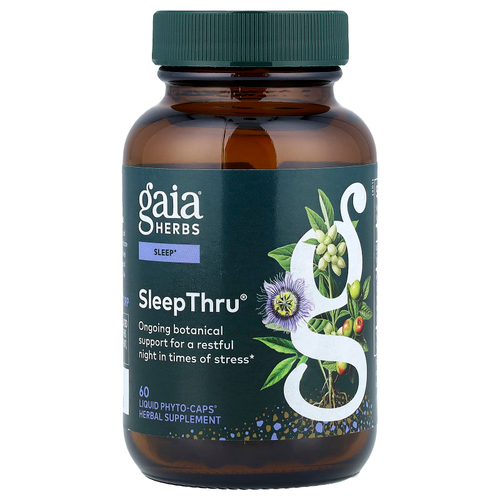 Gaia Herbs, SleepThru®, 60 капсул Phyto-Caps®