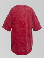 Футболка Xiyue 9236 удлиненная свободная с принтом