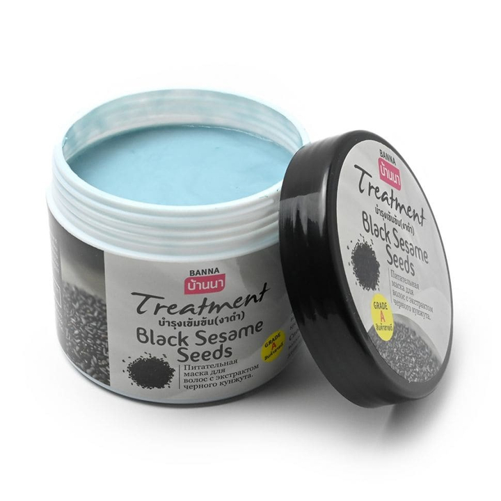 Маска для волос Banna Black Sesame Seed Hair Mask питательная Черный Кунжут 300 мл