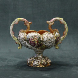 Винтаж: Ваза для фруктов Capodimonte
